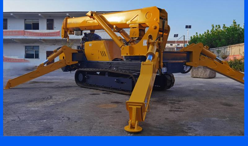 履帶5噸蜘蛛吊操作圖